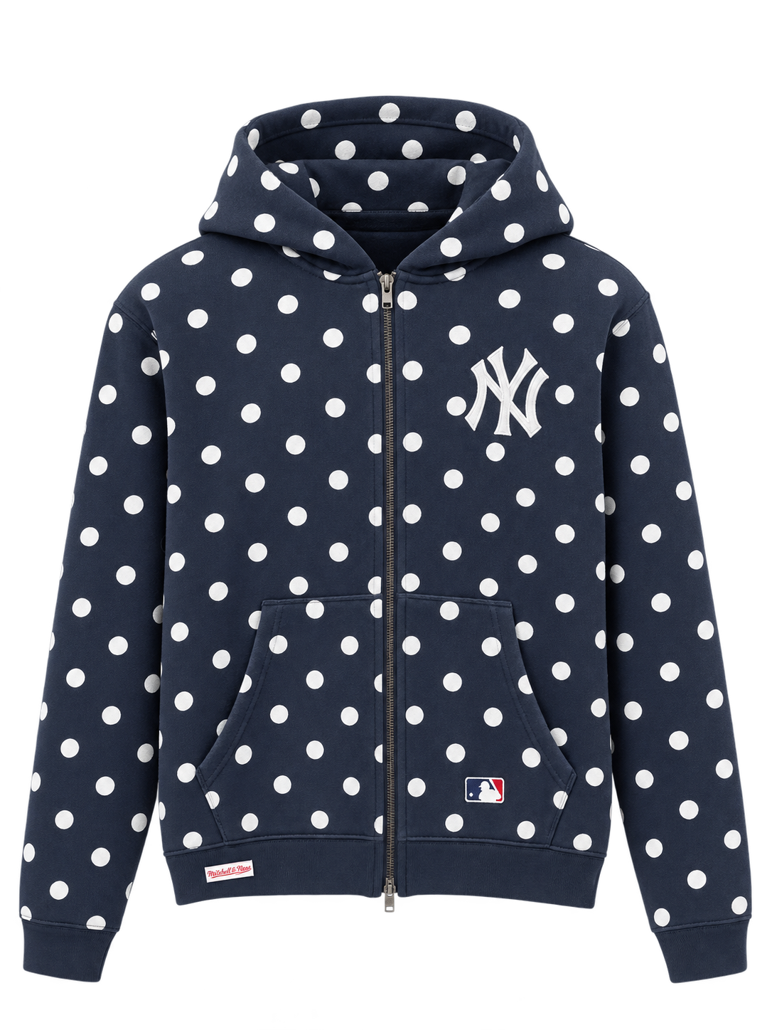 NEW YORK YANKEES ALL OVER POLKA DOT BOX HOOD