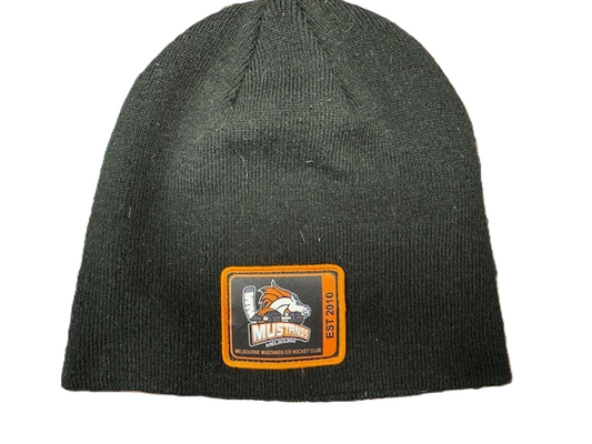 Beanie Badge Black Skull