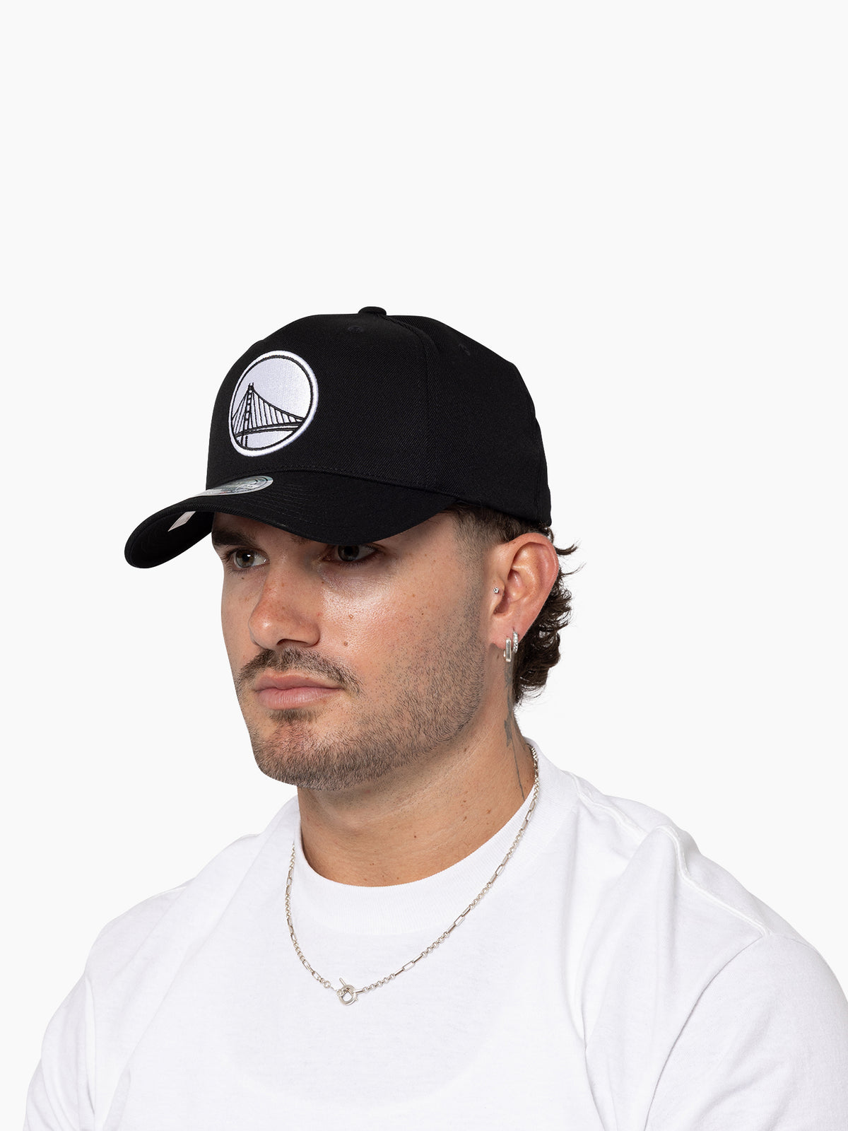 BLACK AND WHITE WARRIORS CAP