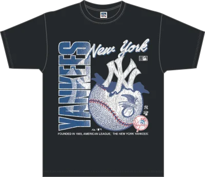 MLB BURST BBALL TEE New York Yankees