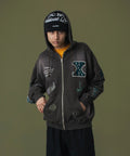 MULTI LOGO ZIP THRU HOOD