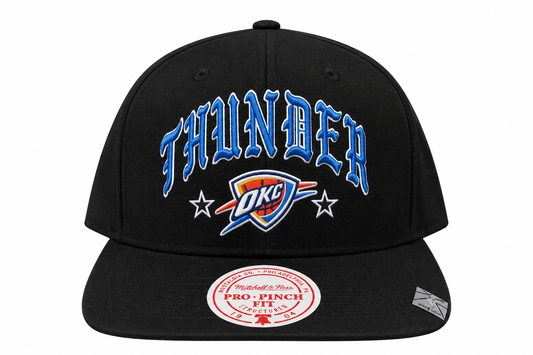 BLACK LETTER PRO PINCH OKC CAP