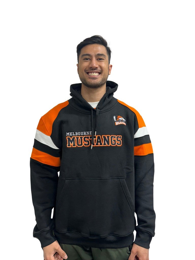 Orange Shoulder Hoodie