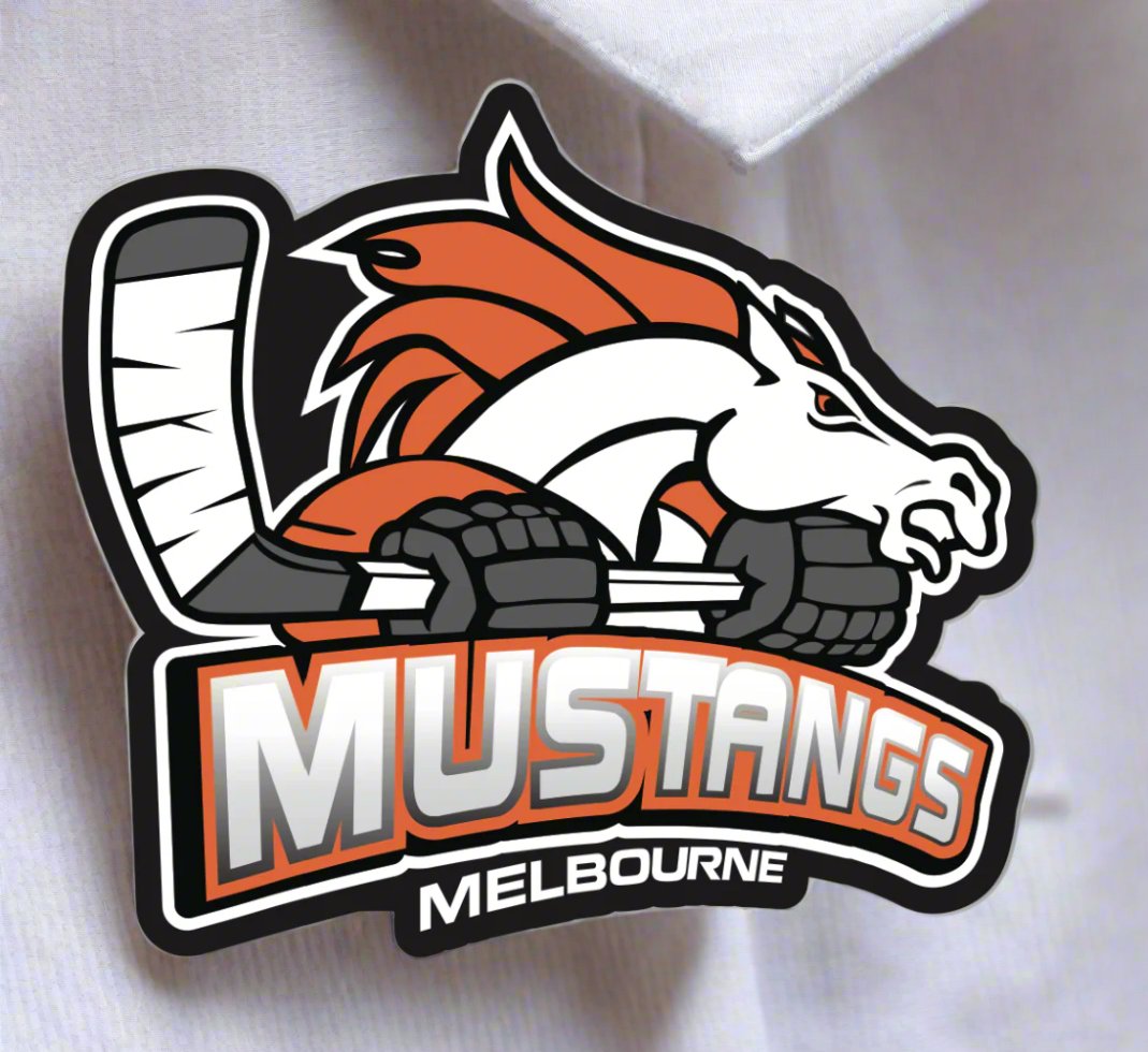 Melbourne Mustangs Logo Lapel Pin