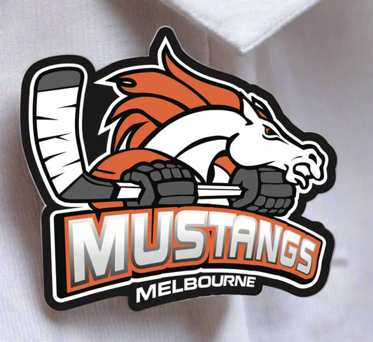 Melbourne Mustangs Logo Lapel Pin