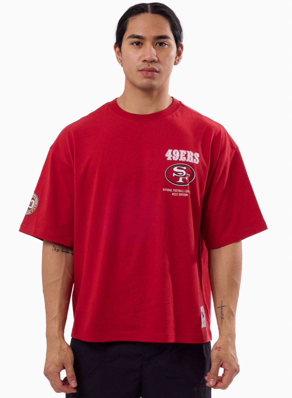 49ERS SCOREBOARD BOX FIT TEE