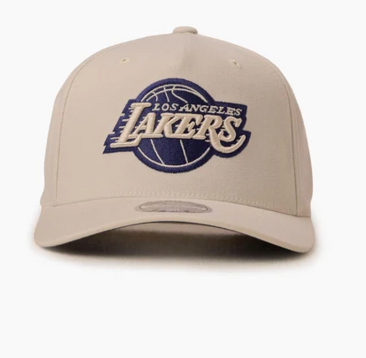 WHITE/CREAM & NAVY 110 LAKERS CAP