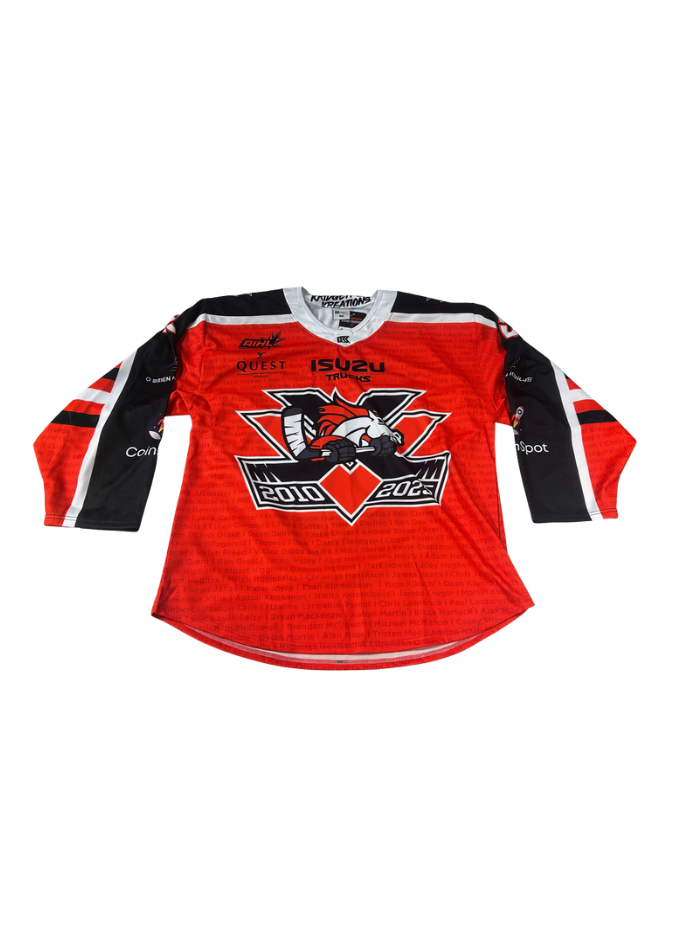 GAME WORN 15 YEAR ANNIVERSARY JERSEY