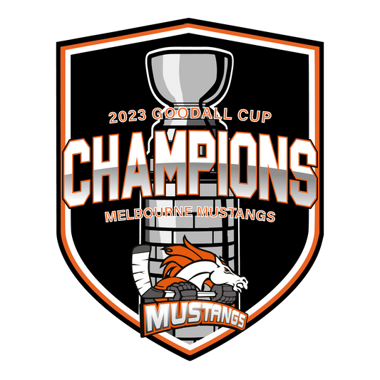 2023 CHAMPIONSHIP Melbourne Mustangs Game Puck