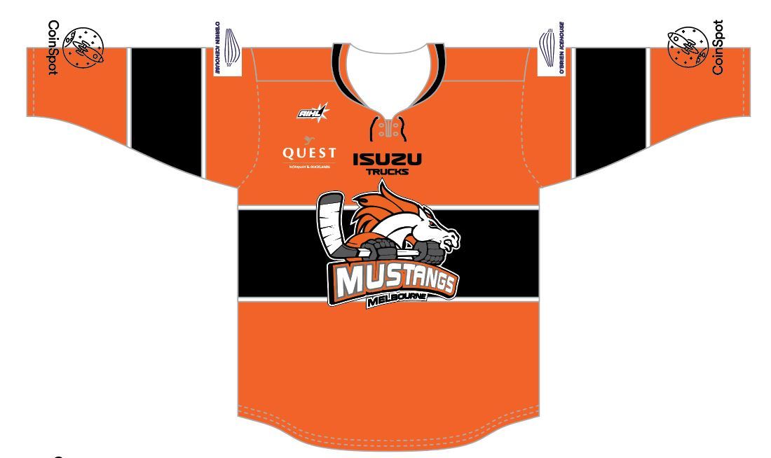 YOUTH 2024 Melbourne Mustangs Official Game Jersey