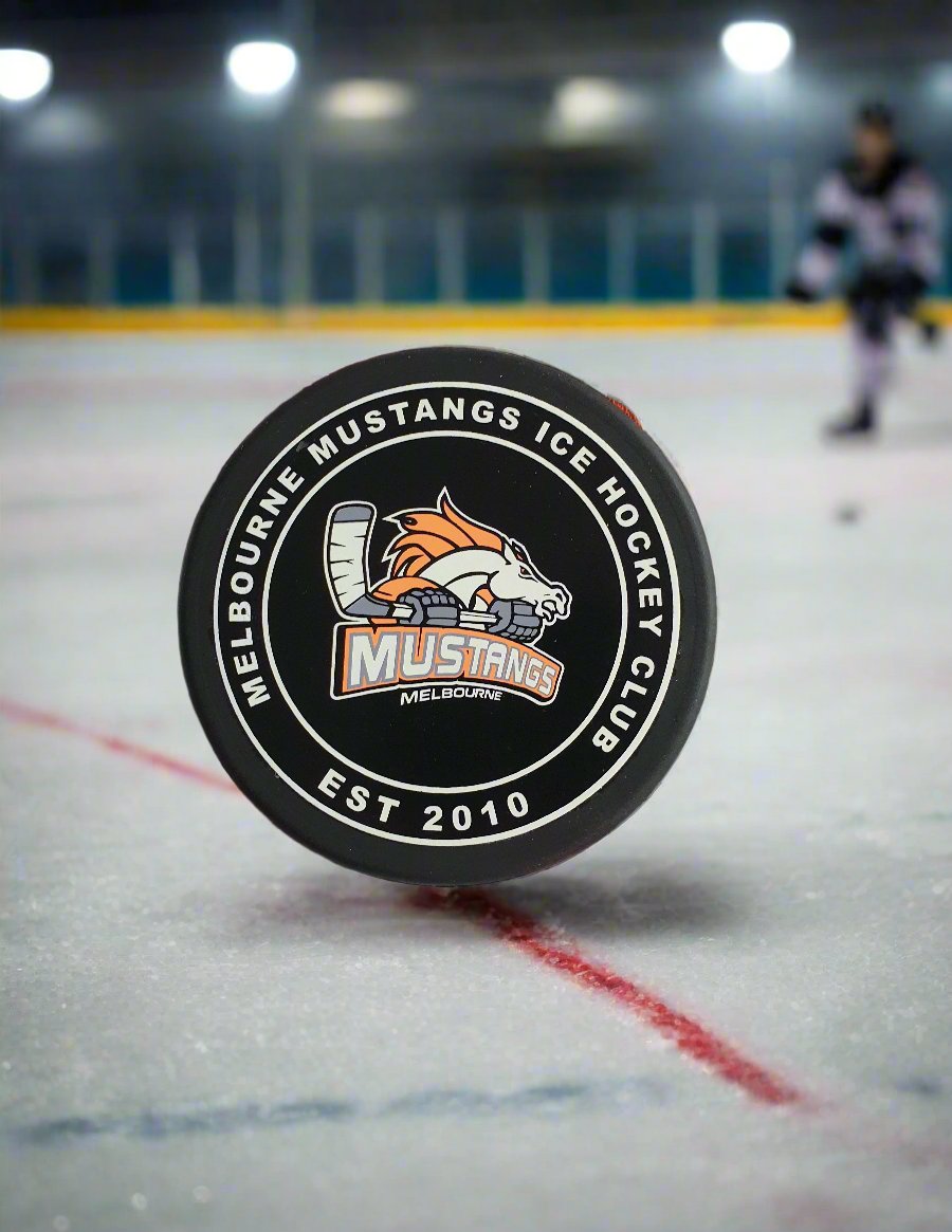 Melbourne Mustangs Game Puck